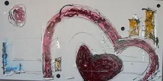 Heart Painting 'Shizam 2' from Genevieve